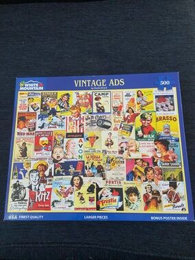 White Mountain Vintage Ads 500-Piece Puzzle